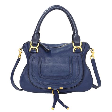 chloe marcie bag navy.